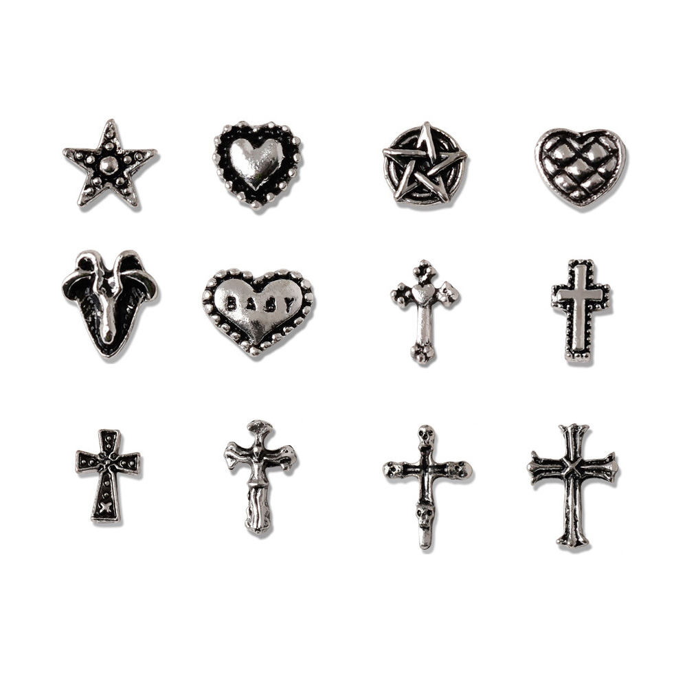 Trending Tech Accessories - 50pcs Mini alliage croix Nail Art