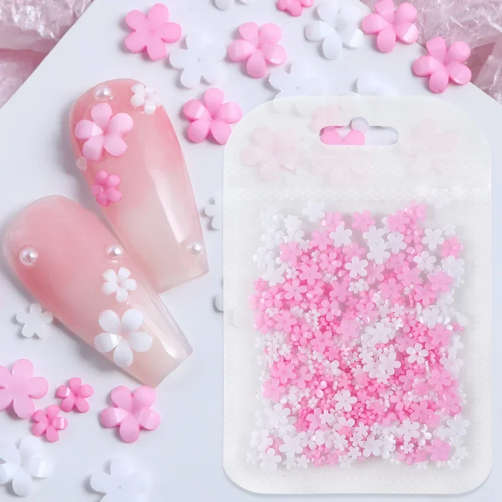 Trending Tech Accessories - 400 pièces acrylique fleur 3D Nail
