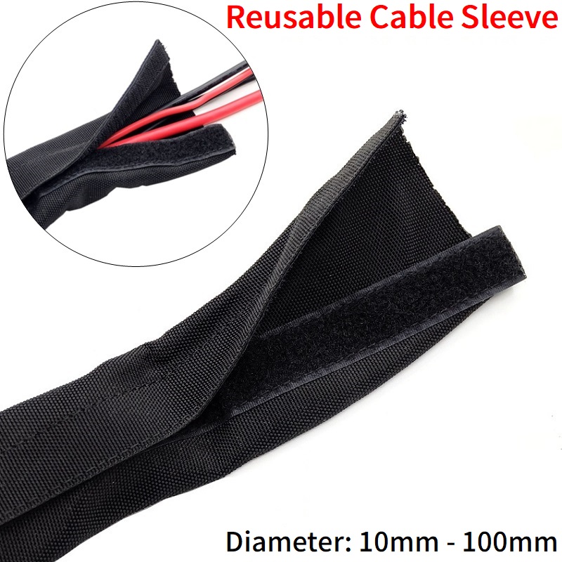 Cable Sleeve Neoprene - Manchon de câble réutilisable avec ruban