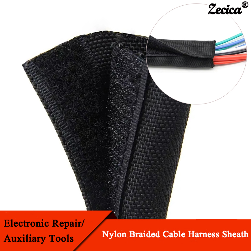 Cable Sleeve Neoprene - Manchon tressé en PET auto-adhésif 1