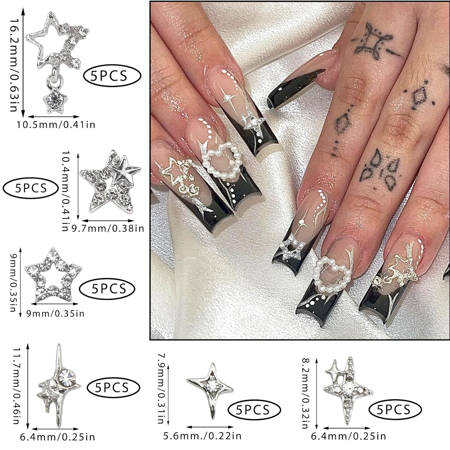 Breloques pour ongles en forme - Trending Tech Accessories avis et prix