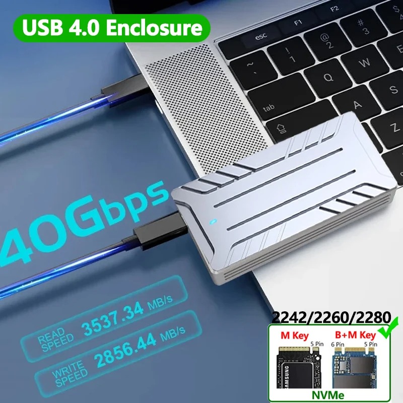 Boîtier SSD USB4 40Gbps M.2 NV - Portable Ssd Enclosure avis et prix