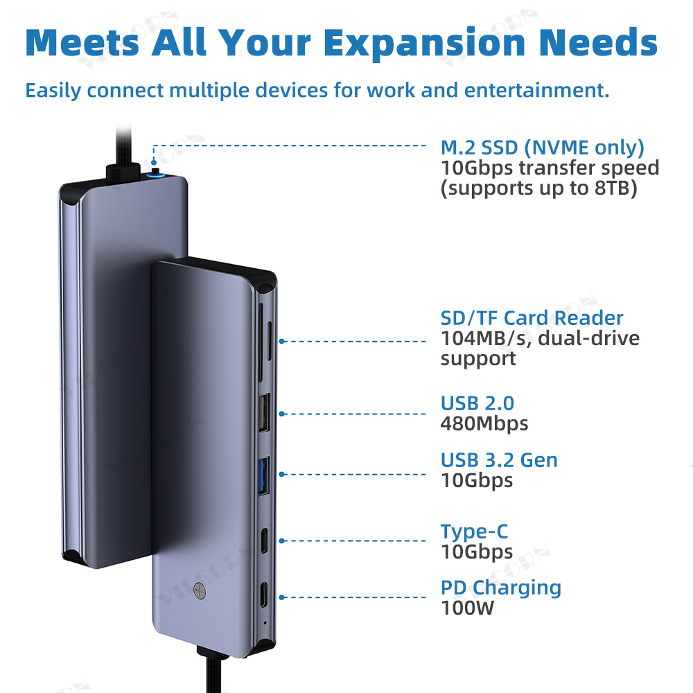 Hub USB C 7 en 1 pour MacBook  - Portable Ssd Enclosure avis et prix