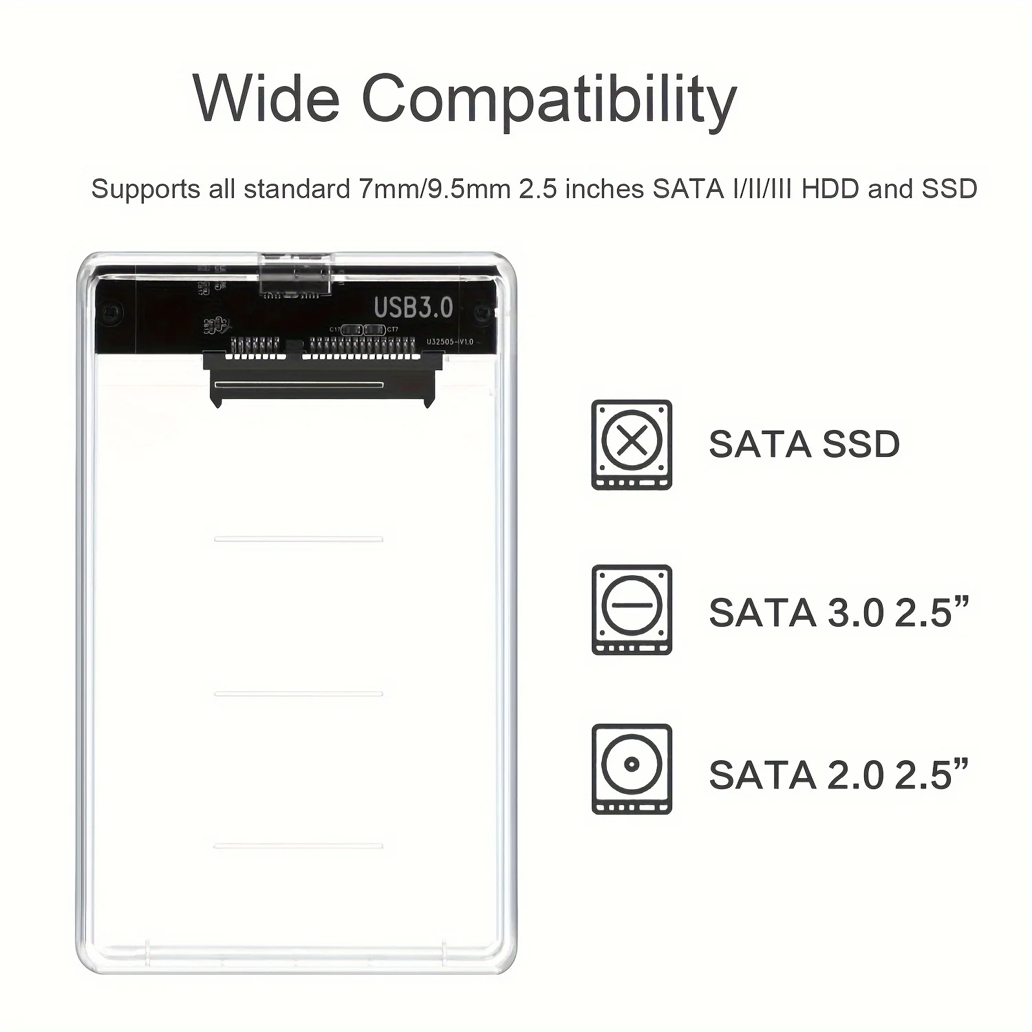 Boîtier transparent pour disqu - Portable Ssd Enclosure avis et prix