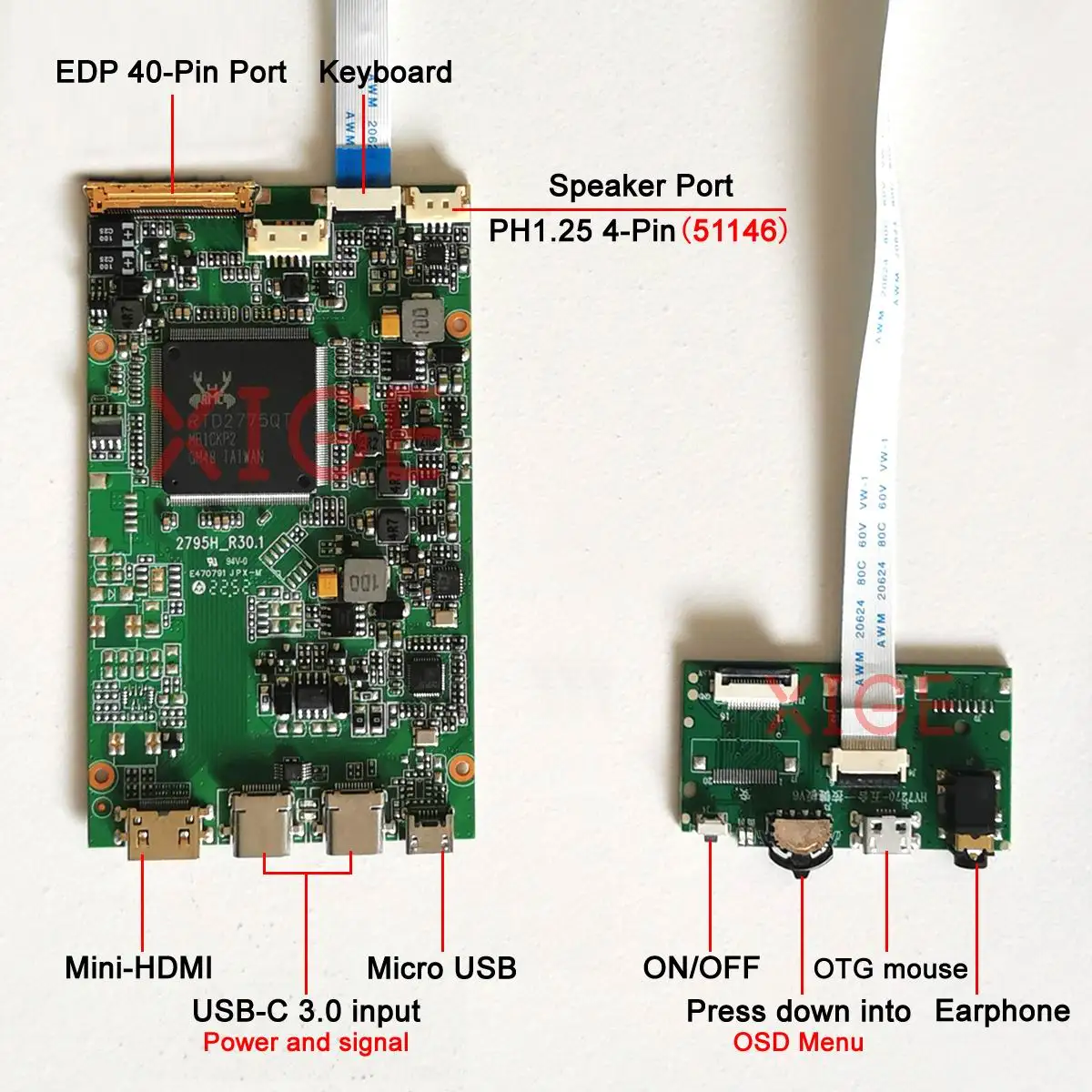 Kit de carte pilote 4K DIY pou - Usb C To Hdmi avis et prix