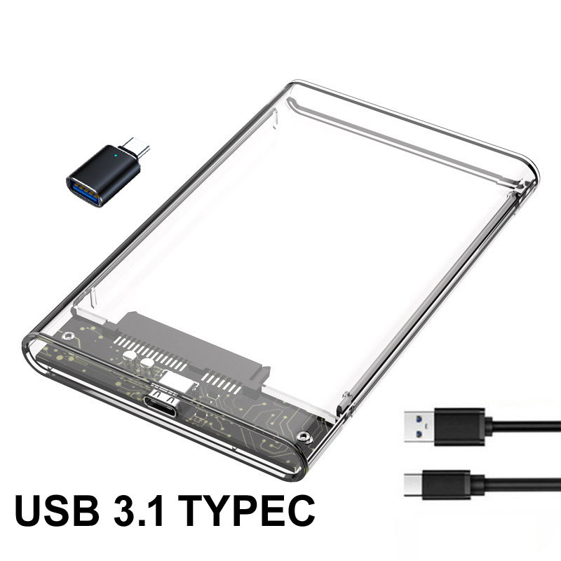 Boîtier transparent pour disqu - Portable Ssd Enclosure avis et prix