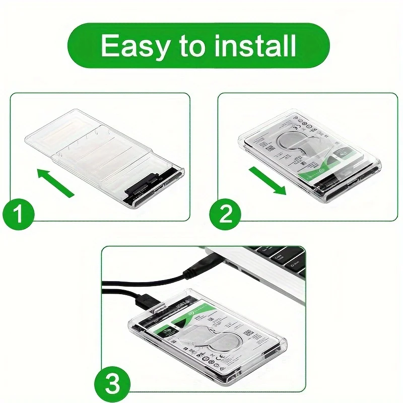 Boîtier transparent pour disqu - Portable Ssd Enclosure avis et prix